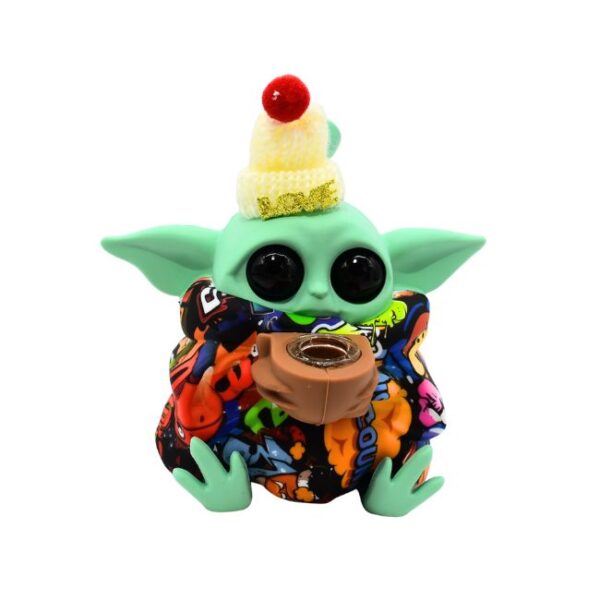 6'' ALIEN SILICONE  FANCY WATER PIPE