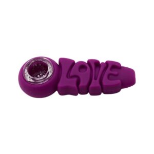 4'' LOVE SILICONE HAND PIPE