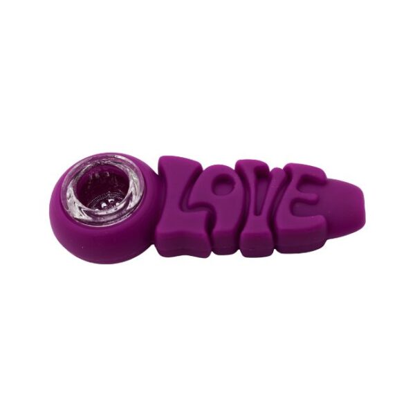 4'' LOVE SILICONE HAND PIPE