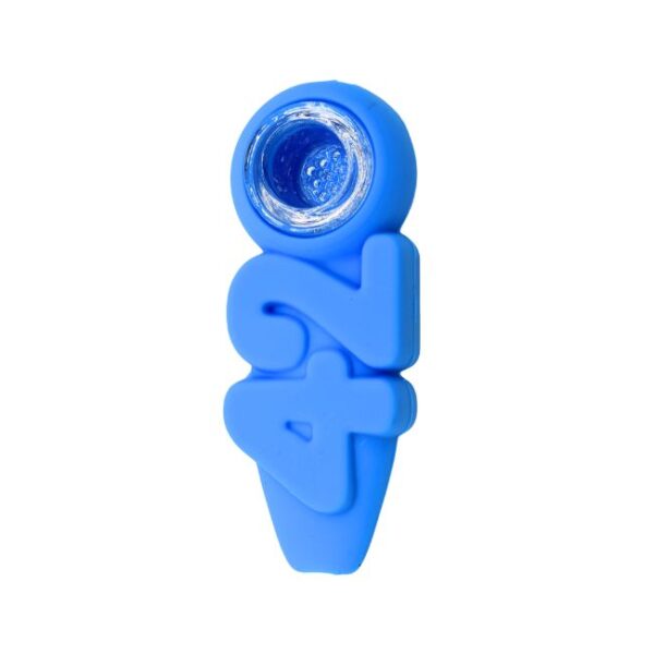 4.5" SILICONE 420 DESIGN HAND PIPE