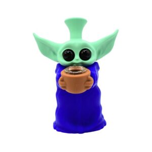 6.5'' ALIEN SHAPE SILICONE WATER PIPE