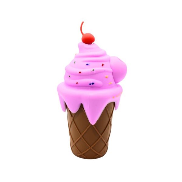 6'' ICE CREAM CONE DESIGN SILICONE WATER PIPE