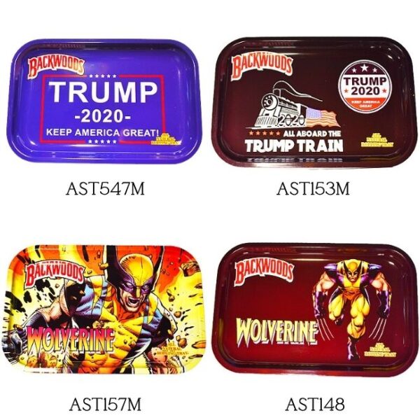 BACKWOODS METAL ROLLING TRAY MEDIUM (285 X 185 MM)