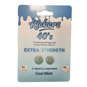 KICKERS 40'S 7-HYDROXY EXTRA STRENGHT 40MG PER TABLET 2CT/10PK