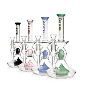 10'' PHOENIXSTAR GLASS DOUBLE SHOWER HEAD WATER PIPE