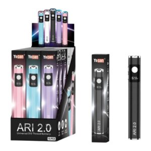 YOCAN ARI 2.0 650mAH CART VAPE BATTERY 15CT/ DISPLAY
